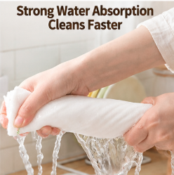12-Layer Cotton Gauze Dishcloth – Rainbow Edge Kitchen Cleaning Cloth