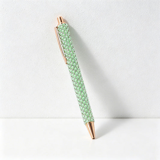 Bling Rhinestone Ballpoint Pen โ Retractable Metal Gift Pen for Office, School & Wedding