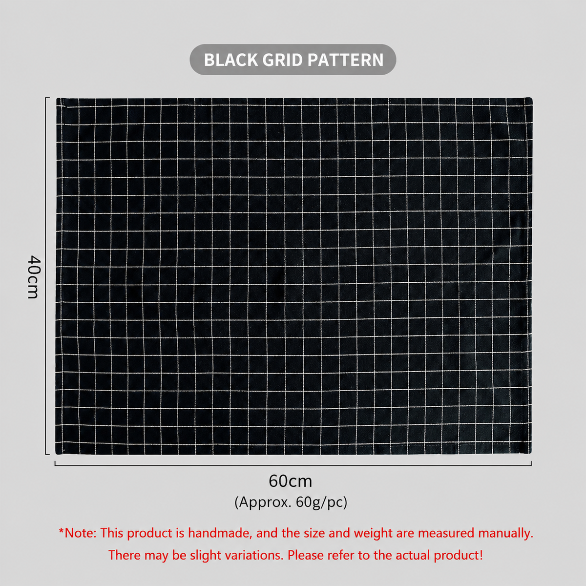 Nordic Black Kitchen Towel, Food Photography Backdrop Cloth
