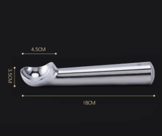 Aluminum Ice Cream Scoop Fruit Ball Scooper Melon Baller