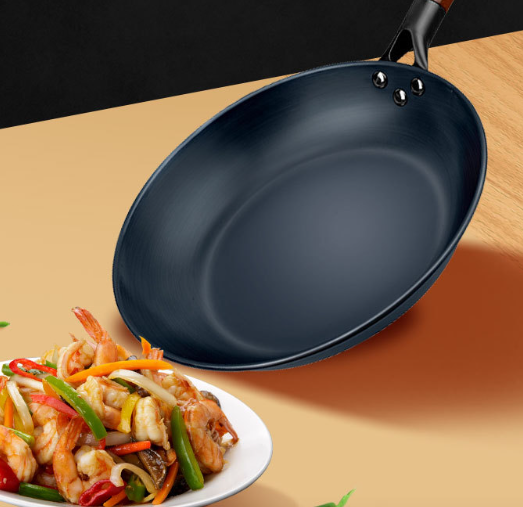 Nonstick Frying Pan with Wood Style Handle