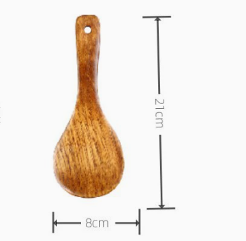 Natural Wooden Cooking Spatula Nonstick Pan Friendly Kitchen Stir Fry Utensil