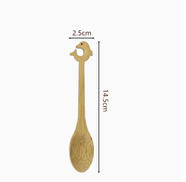 Cute Bamboo Cartoon Spoon