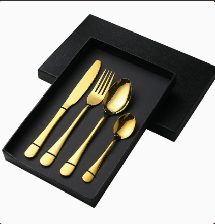 Stainless Steel 4-Piece Flatware Set
