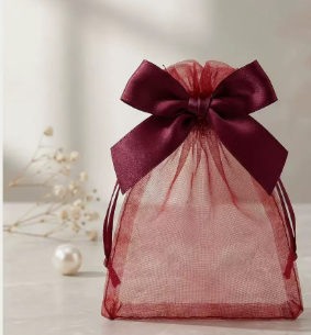 Bow Mesh Gift Bag