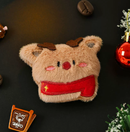 Cute Plush Christmas Fridge Magnet Santa Snowman Reindeer Tree Holiday Refrigerator Decoration