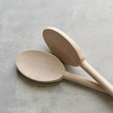 Long Handle Beech Wood Spoon French Style Stirring Spoon
