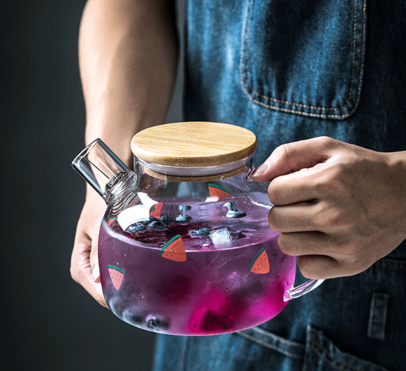 Cute Fruit Glass Cup, Creative Fruit Design Drinking Glass