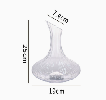 Creative Glass Wine Decanter, Elegant Crystal Style Wine Carafe