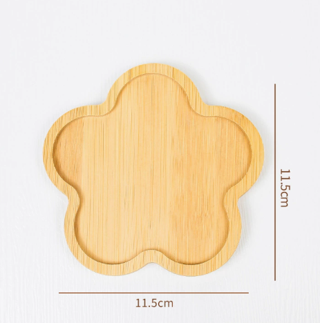 Natural Bamboo Drink Coaster, Wooden Coffee Cup Mat