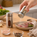 Stainless Steel Glass Spice Jar – Adjustable Seasoning Shaker