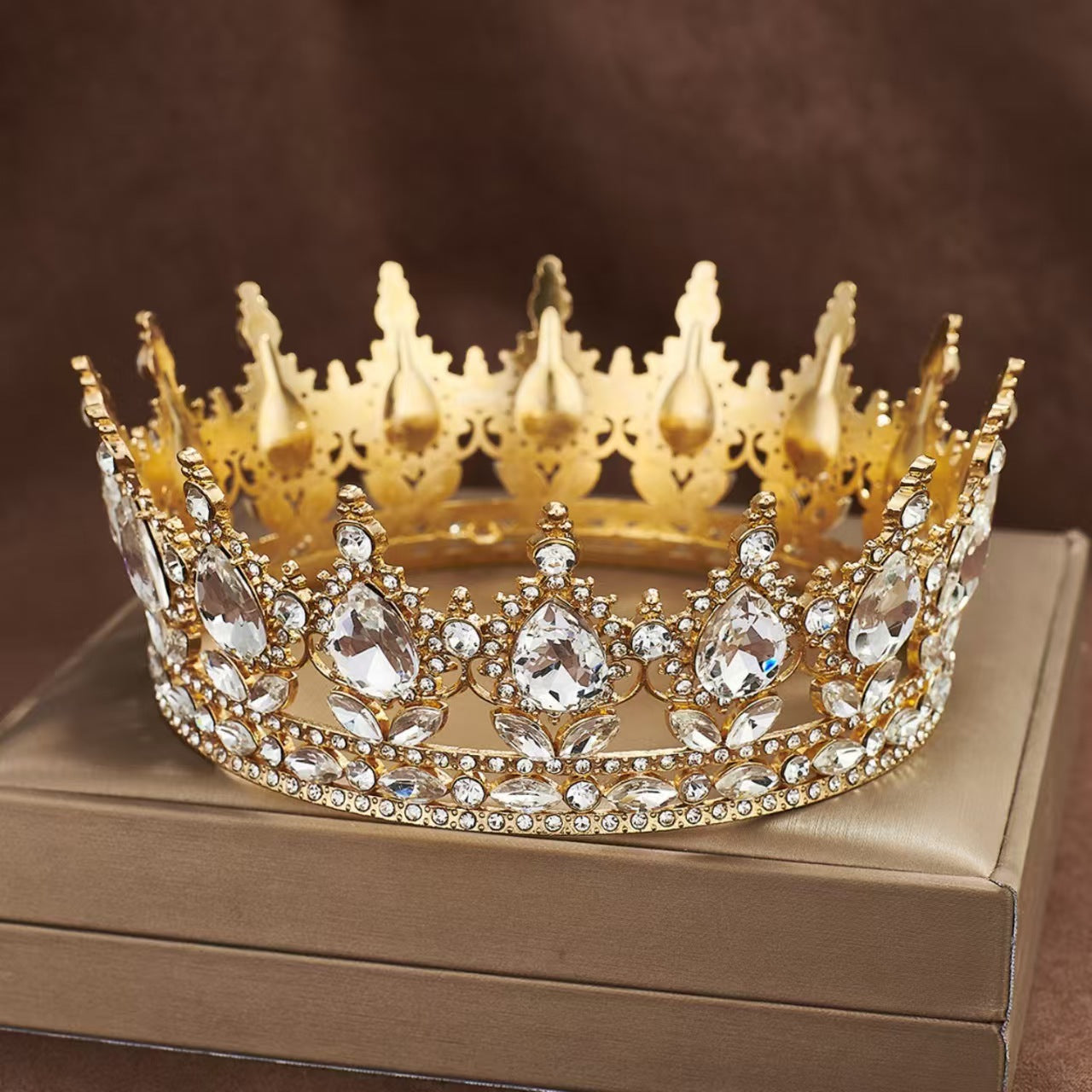 Crystal Crown Cake Topper and Decorative Ornament