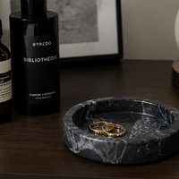 Natural Marble Vanity Tray – Ring, Jewelry & Essential Oil Holder