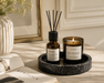 Natural Marble Vanity Tray – Ring, Jewelry & Essential Oil Holder
