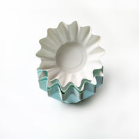 Disposable Paper Cup – Eco-Friendly Ripple Design Party & Dessert Serving Cups