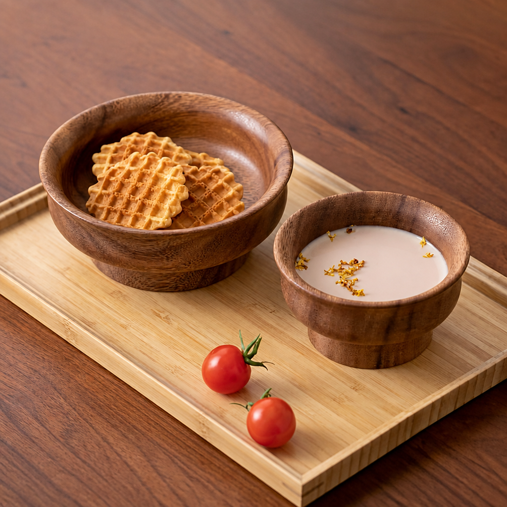 Walnut Wood Serving Bowl