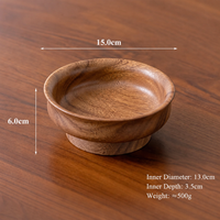 Walnut Wood Serving Bowl
