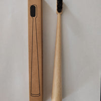 Natural Bamboo Toothbrush – Soft Bristles, Eco-Friendly Wooden Handle, Color-Coded Base
