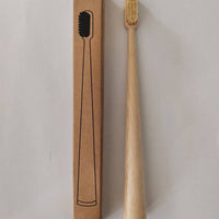 Natural Bamboo Toothbrush – Soft Bristles, Eco-Friendly Wooden Handle, Color-Coded Base