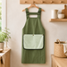 Adjustable Cross Back Apron with Pocket – Polyester Kitchen Apron for Women, Lightweight Work Apron for Cooking, Baking, Gardening & Crafts