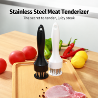 Stainless Steel Meat Tenderizer Hammer with Ergonomic Handle