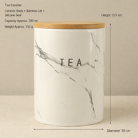 Marble Ceramic Storage Jar – 700ml Kitchen & Home Canister