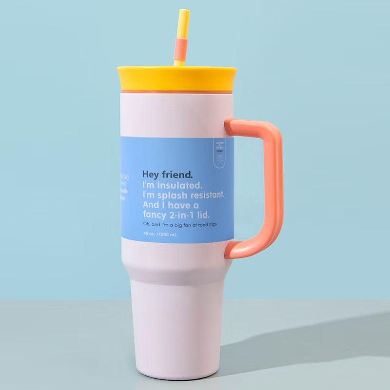 40oz Insulated Tumbler with Straw