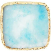 Gold Rim Agate Resin Palette – Nail Art Mixing and Display Board