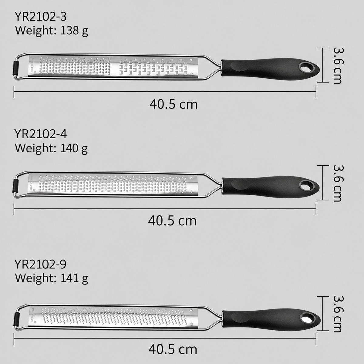 304 Stainless Steel Citrus Zester and Grater