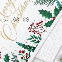 Christmas Botanical Paper Napkins
