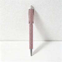 Bling Bling Rhinestone Retractable Ballpoint Pen – Luxury Metal Gift Pen for Office, School & Wedding