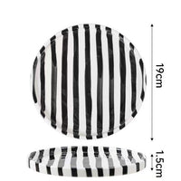 Minimalist European Striped Ceramic Cup and Saucer Set