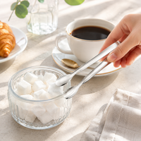 Stainless Steel Sugar Tongs, Mini Ice Cube Serving Tongs for Coffee & Tea Bar