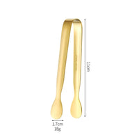 Stainless Steel Sugar Tongs, Mini Ice Cube Serving Tongs for Coffee & Tea Bar