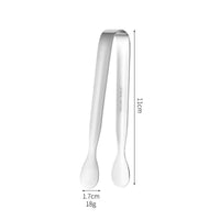Stainless Steel Sugar Tongs, Mini Ice Cube Serving Tongs for Coffee & Tea Bar
