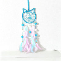 Boho Feather Dream Catcher – Handmade Moon Star Wall Hanging Decor