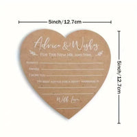 Kraft Heart Card Wedding Party Message Card