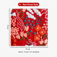 Embroidered Linen Coaster, Heat Resistant Coffee Cup Mat