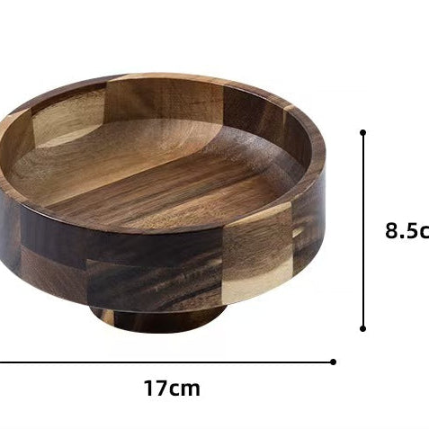 Acacia Wood Bowl Natural Wooden Fruit Bowl