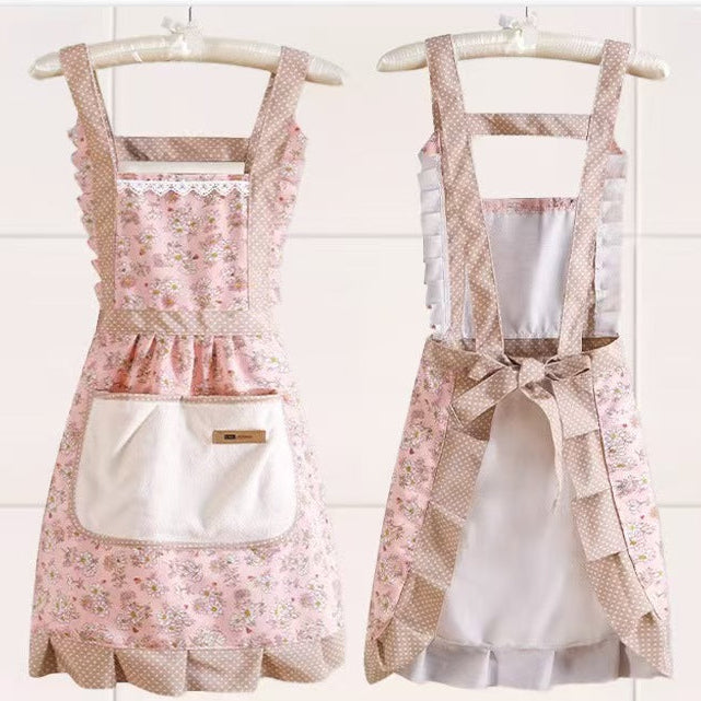 Floral Princess Cotton Kitchen Apron