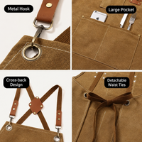 Thick Canvas Waterproof Oil-Resistant Work Denim Apron