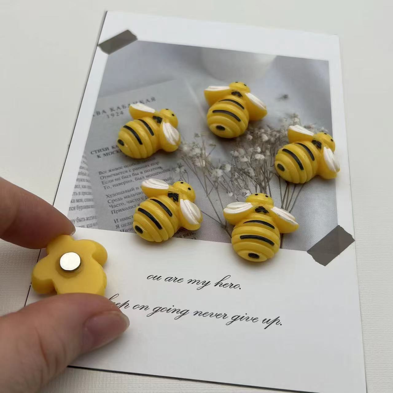 Bee Fridge Magnet Cute Kitchen Decor