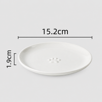 Ceramic Pet Food Bowl, Shallow Paw Print Cat and Dog Feeding Dish