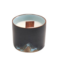 Ceramic Cup Scented Candle with Oriental Design