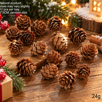 Natural Pine Cones Dried Botanical Christmas Decorations Rustic DIY Craft Supplies