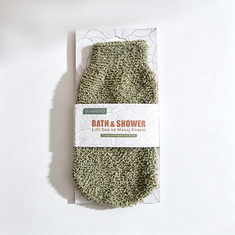 Textured Bath Mitt – Exfoliating Shower Glove for Daily Body Cleansing