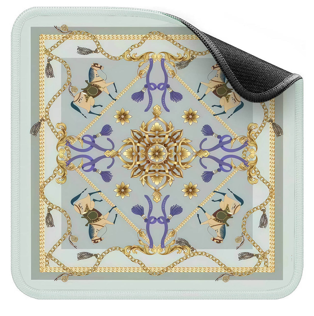Waterproof Non-Slip Mahjong Table Mat, Golf Green Quiet Play Mat