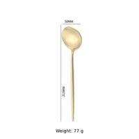 304 Stainless Steel Dinner Spoon, Mirror Polished Long Handle Table Soup Spoon