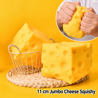 Jumbo 11 cm Cheese Squishy TPR Squeeze Toy