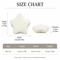 Pastel Star Fabric Appliqués – DIY Craft Accessories